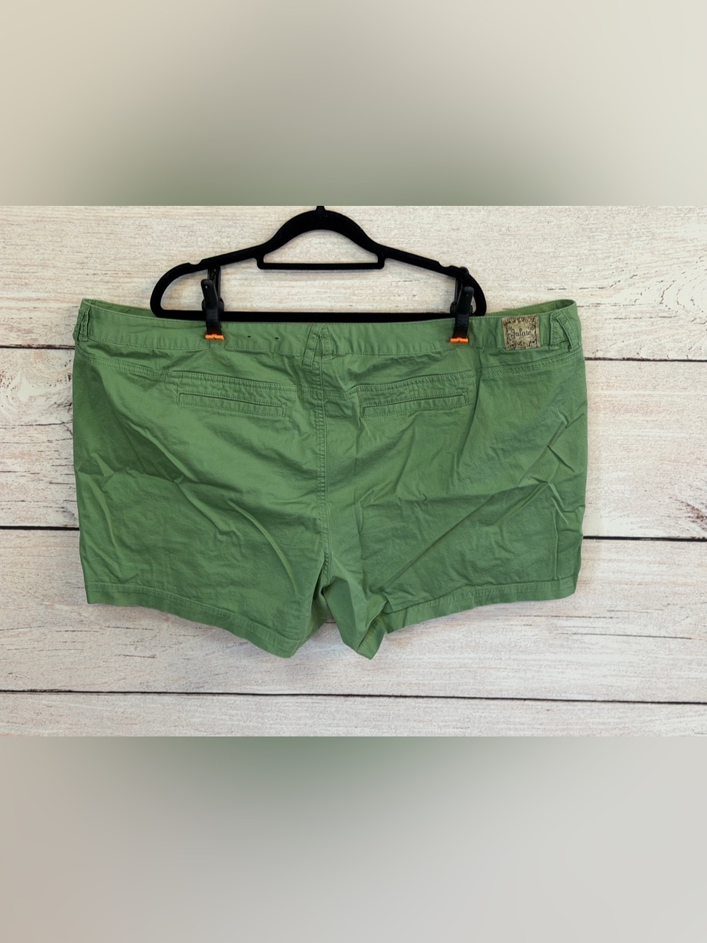 Women's Green Cotton Bermuda Shorts - Casual Everyday Style